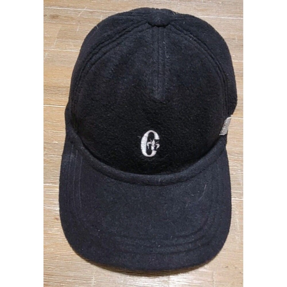 Conte of Florence Hat With Ear Flaps Black Size 58 Made In Italy Cap